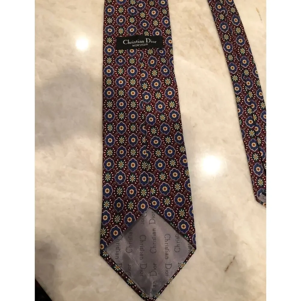 Vintage Christian Dior Monsieur mens tie
